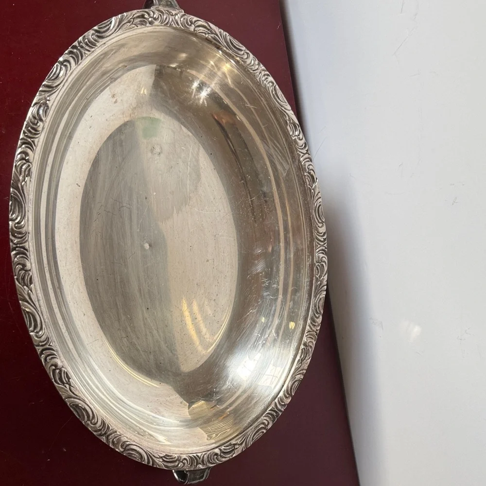 Elegant Vintage Oval Serving Tray